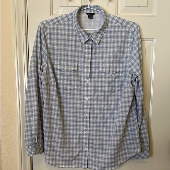 COLUMBIA SPORTSWEAR Women’s Blue Checkered button down Shirt. Size XL - Picture 1 of 6